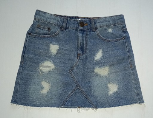 Zdjęcie oferty: Spódnica jeans z przetarciami rozm 140cm Girls 