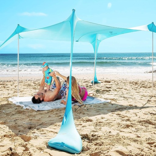 Zdjęcie oferty: Namiot plażowy SUN NINJA 225x210 cm turkusowy 