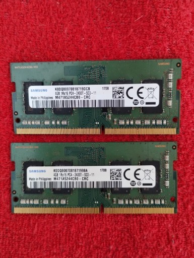 Zdjęcie oferty: Pamięć RAM DDR4 Samsung 2x4GB 2400mhz 8GB