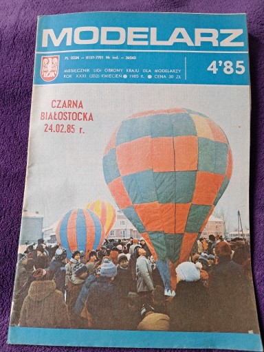 Zdjęcie oferty: Czasopismo Modelarz 4/1985