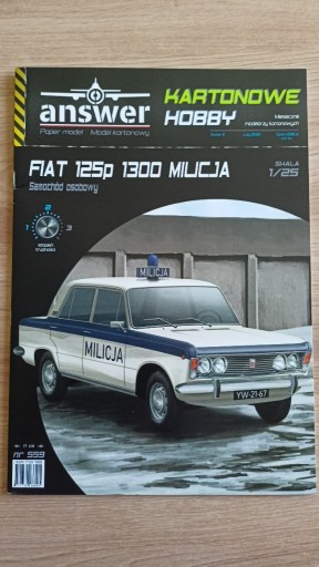 Zdjęcie oferty: Answer 559 - Fiat 125p 1300 Milicja - 1/25