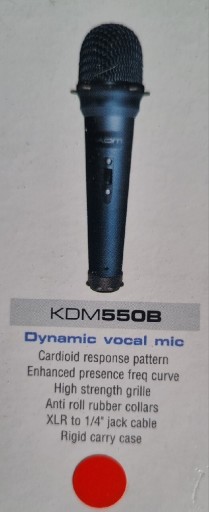 Zdjęcie oferty: Mikrofon nowy z kablem komplet KDM550B