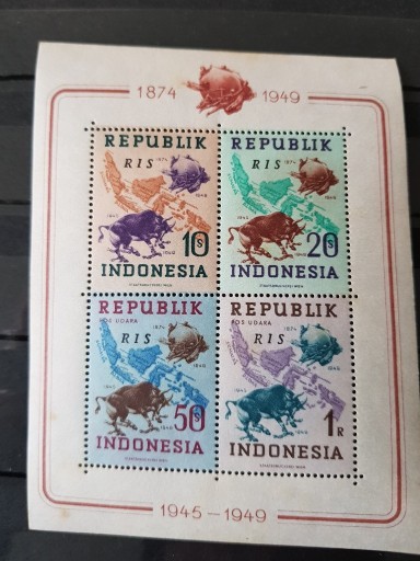 Zdjęcie oferty: Indonezja(Fauna-1949r.)-arkusz