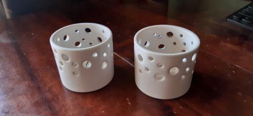 Zdjęcie oferty: 2 białe ceramiczne świeczniki do podgrzewaczy IKEA