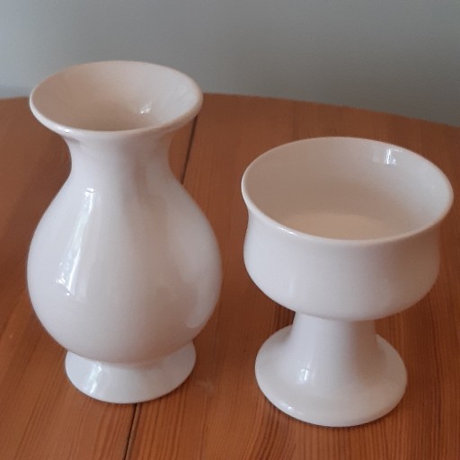 Zdjęcie oferty: Świecznik i wazonik biała porcelana