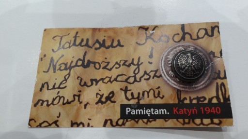 Zdjęcie oferty: Katyń pin przypinka