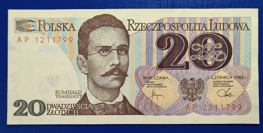 Zdjęcie oferty: Banknot , 20 złotych 1982