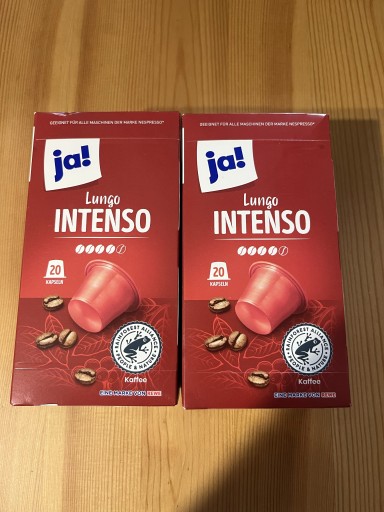 Zdjęcie oferty: Kapsułki do ekspresów Nespresso REWĘ  Lungo Intenso 2op. 40 sztuk, moc 4/5