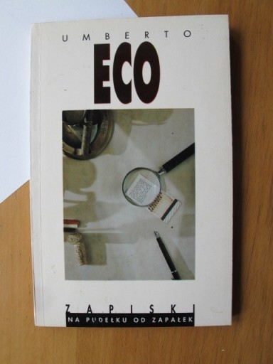 Zdjęcie oferty: Umberto Eco Zapiski na pudełku od zapałek