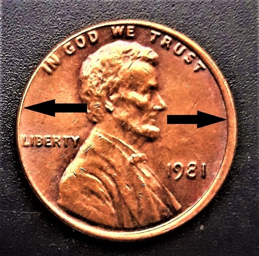 Zdjęcie oferty: LINCOLN  CENT- 1981--USA - PRZESUNIETY AWERS