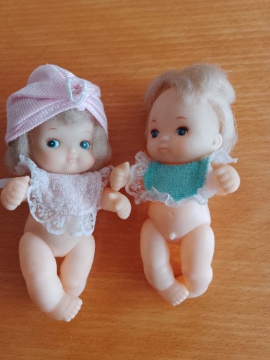 Zdjęcie oferty: Lalki bliźniaki, chłopczyk i dziewczynka,13 cm