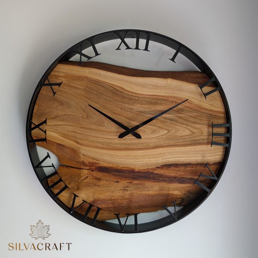 Zdjęcie oferty: Zegar Ścienny Drewniany Loft/Industrial 40cm