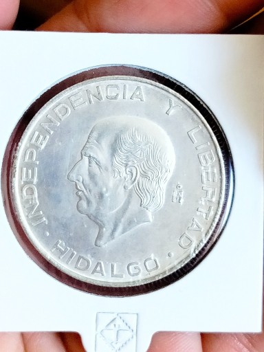 Zdjęcie oferty: Meksyk 5 peso 1956 srebro ładna