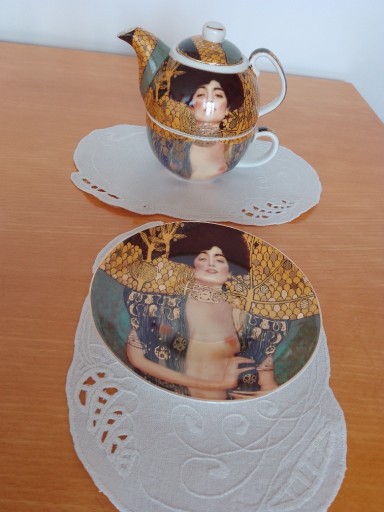 Zdjęcie oferty: Filiżanka z imbryczkiem i talerzyk Gustaw Klimt