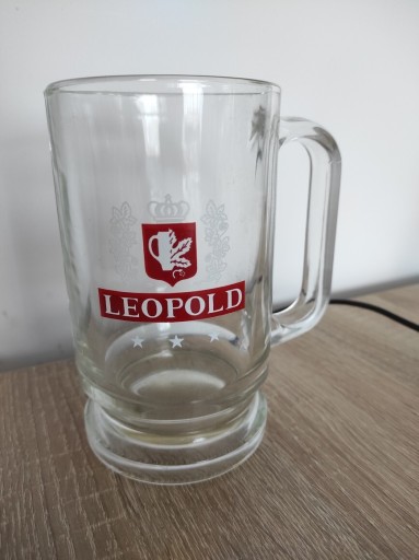 Zdjęcie oferty: Pokal szklanka kufel Leopold Belgia lata 80