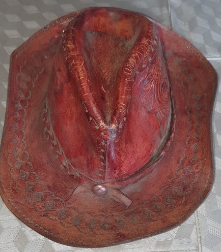 Zdjęcie oferty: Stary kapelusz skórzany z Meksyku