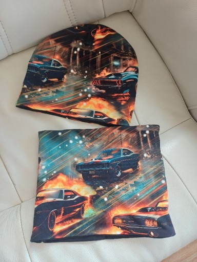 Zdjęcie oferty: Nowy zestaw dwuwarstwowy dla dziecka komin I czapka obwod głowy 52-54 cm