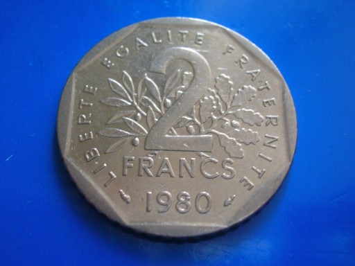 Zdjęcie oferty: Francja 2 francs franki 1980