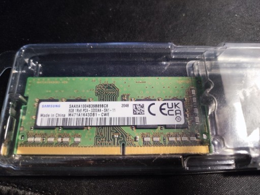 Zdjęcie oferty: SAMSUNG M471A1K43DB1-CWE RAM 8GB 3200MHz SODIMM