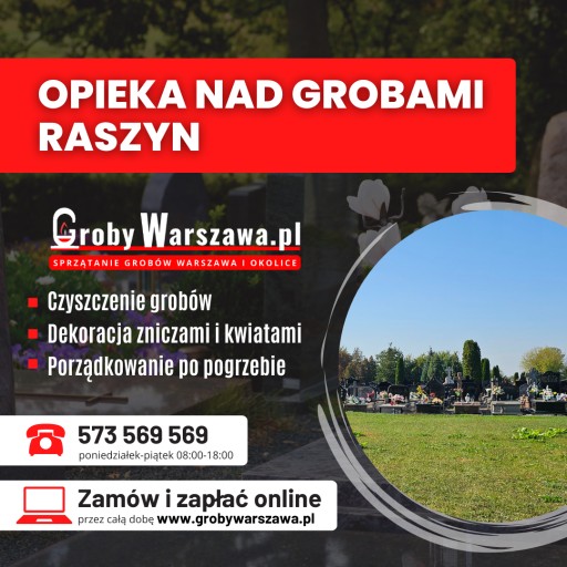 Zdjęcie oferty: Opieka nad grobami Raszyn, sprzątanie grobów