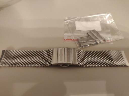 Zdjęcie oferty: Bransoleta Zeppelin stalowa typu mesh 22 mm - sreb