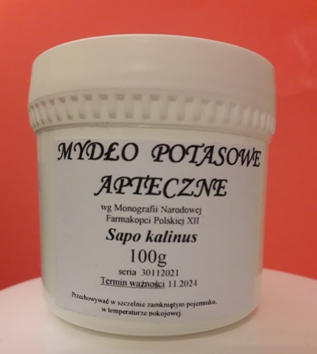 Zdjęcie oferty: MYDŁO POTASOWE APTECZNE  (Sapo kalinus) 100g