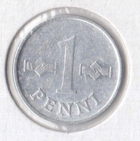 Zdjęcie oferty: FINLANDIA, 1 penni 1970, KM# 44a