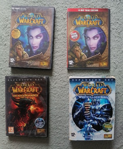 Zdjęcie oferty: PC Gry Warcraft Gry na Komputer PC'ta 3 części