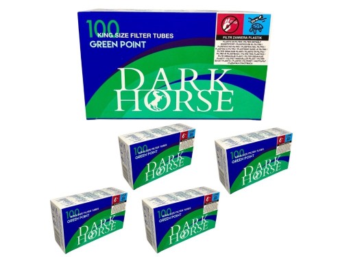 Zdjęcie oferty: 5 X DARK HORSE GREEN POINT 100szt GILZY TUTKI 8mm