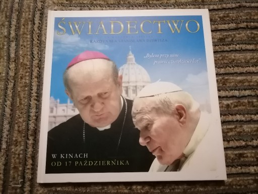 Zdjęcie oferty: Świadectwo na motywach książki Stanisława Dziwisza