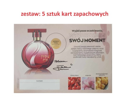 Zdjęcie oferty: Avon Far Away DIVA - karty zapachowe 5 sztuk