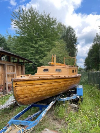 Zdjęcie oferty: Łódka / Jacht OMEGA drewniana słomka z kabiną 