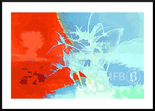 Zdjęcie oferty: Obraz – grafika fine art - „Krzak dzikiej róży”