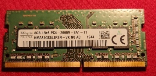 Zdjęcie oferty: RAM 8 GB DDR 4 SO DIMM SK hynix