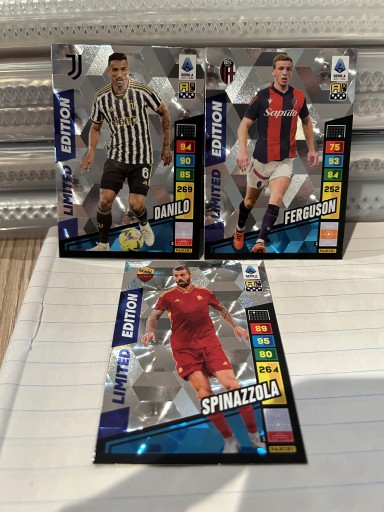 Zdjęcie oferty: Panini Calciatori 23/24 trzy karty Limited Edition