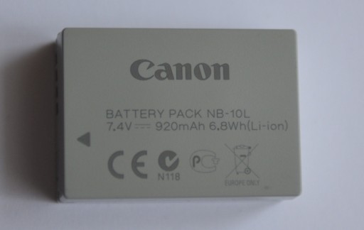 Zdjęcie oferty: Akumulator CANON NB-10L Oryginał 