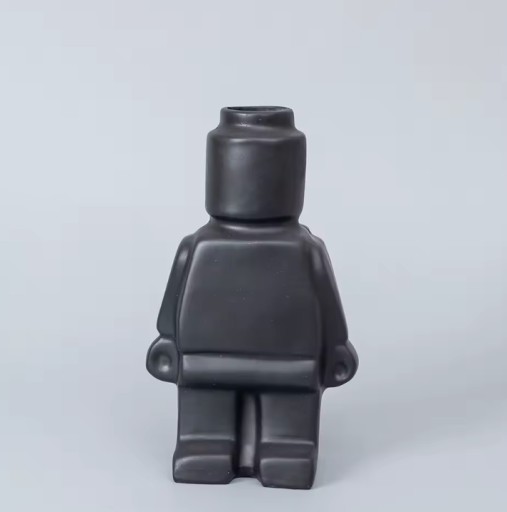 Zdjęcie oferty: Ceramiczny Wazon w Stylu Skandynawskim Ludzik Lego