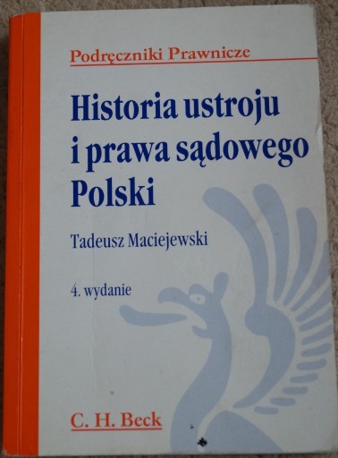 Zdjęcie oferty: Historia ustroju i prawa sądowego Polski