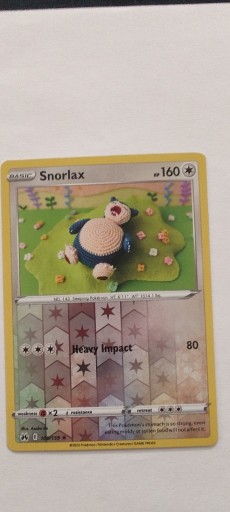 Zdjęcie oferty: Snorlax 109/159 Crown Zenith (CRZ) reverse POKEMON