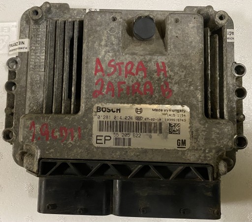 Zdjęcie oferty: KOMPUTER ECU ZAFIRA B 1.9 CDTI