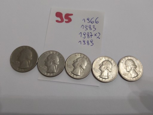 Zdjęcie oferty: Moneta USA 25 cent quarter dollar 1966-89