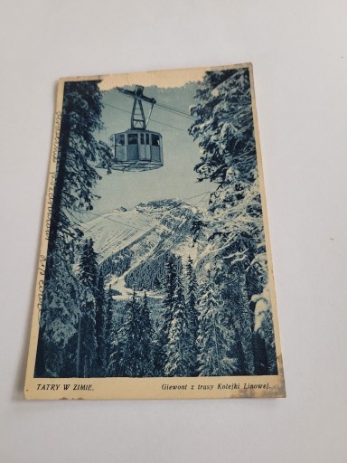 Zdjęcie oferty: Zakopane 1937r  Giewont z trasy kolejki linowej