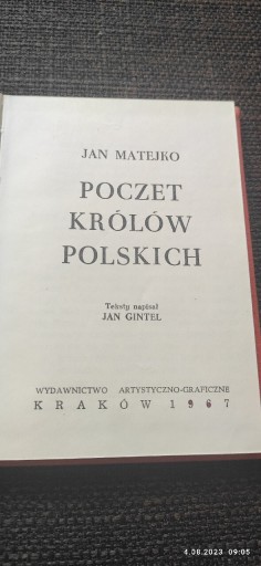 Zdjęcie oferty: POCZET KRÓLÓW POLSKICH rok 1967