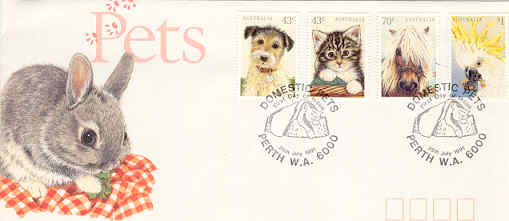 Zdjęcie oferty: Australia - Pies, kot, koń, kakadu (zestaw 12010)