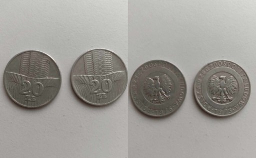 Zdjęcie oferty: 2 monety 20 zł 1973 i 1976 r 