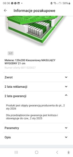 Zdjęcie oferty: Łóżko z materacem za grosze