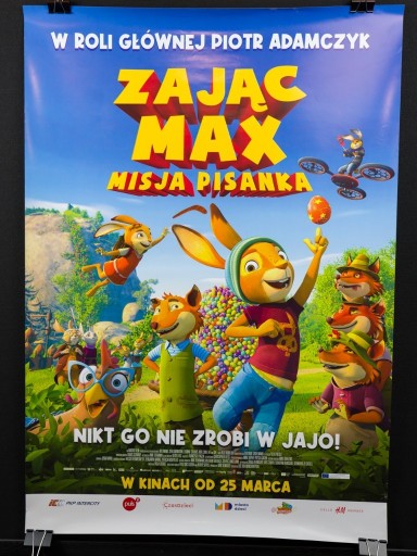 Zdjęcie oferty: ZAJĄC MAX: MISJA PISANKA - Plakat kinowy 68x98cm