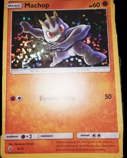 Zdjęcie oferty: Karty pokemon Machop 2018 6/12 HOLOGRAM