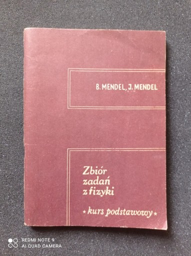 Zdjęcie oferty: Zbiór zadań z fizyki - Mendel 