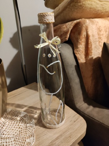 Zdjęcie oferty: Butelka szklana ręcznie malowana 